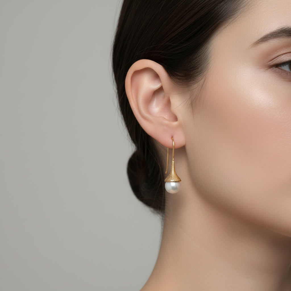 Freshwater Pearl Long Dangle Earrings