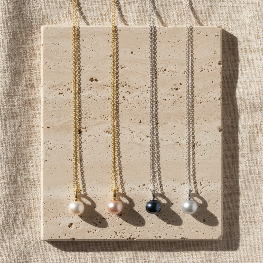 Lumière Single Pearl Pendant Necklace
