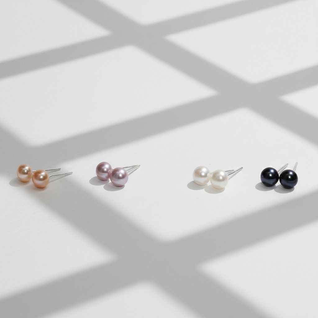 Custom Freshwater Pearl Stud Earrings