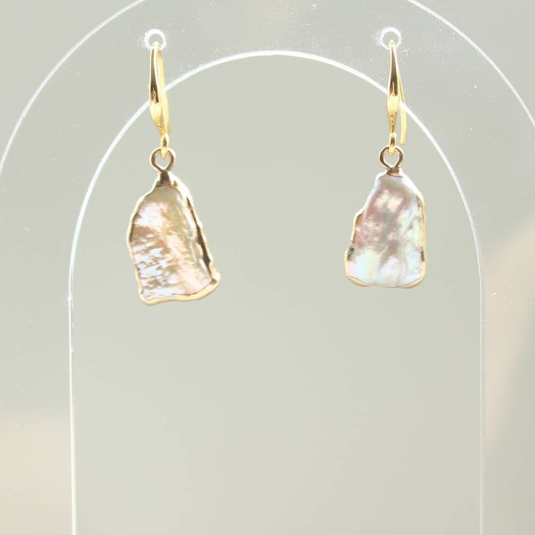 Artistic Baroque Pearl Danglers