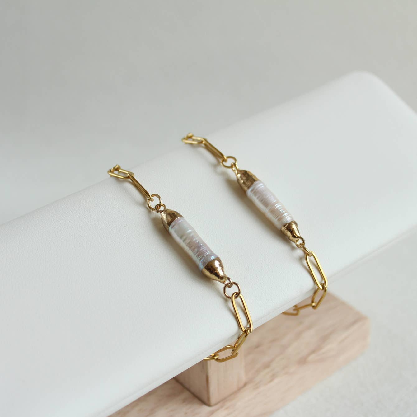 Long Baroque Pearl Bracelet