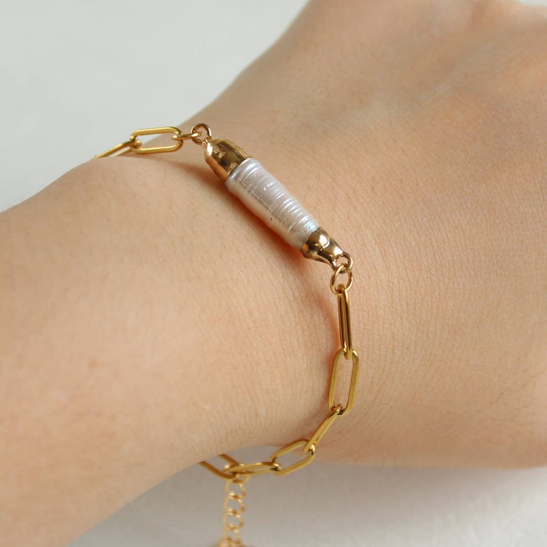 Long Baroque Pearl Bracelet